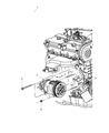Jeep Wrangler A/C Compressor Diagram - 55037578AB