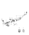 2008 Jeep Commander Tail Pipe Diagram - 52090456AF