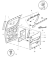 Dodge Caravan Door Seal Diagram - 4894018AA