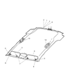 2005 Jeep Liberty Sun Visor Diagram - 5KF90BD1AA