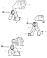 Jeep Compass Engine Mount Diagram - 5105495AE