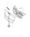 2008 Dodge Sprinter 3500 Grille Diagram - 1GY48DX9AA