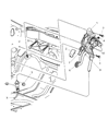 2003 Chrysler Voyager Parking Brake Cable Diagram - 4683285AC