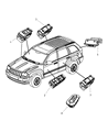 Jeep Power Window Switch Diagram - 68030822AC