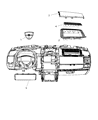 2012 Dodge Grand Caravan Air Bag Diagram - 68086537AB