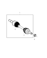 2012 Jeep Liberty Axle Shaft Diagram - RL189279AA