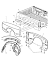 Dodge Ram 3500 Fender Diagram - 5GX54TZZAC