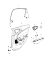 Chrysler Armrest Diagram - 1YZ691KXAC