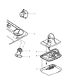 1999 Jeep Wrangler Car Speakers Diagram - 56008795AB
