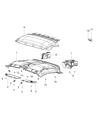 Ram Sun Visor Diagram - 1XD80LD7AG