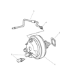 Chrysler Crossfire Brake Booster Diagram - 5127444AA