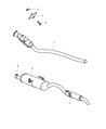 Chrysler Voyager Catalytic Converter Diagram - 4881033AF