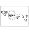 Dodge Journey Steering Wheel Diagram - 1RU61DX9AI