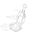 1998 Dodge Avenger Seat Cushion Diagram - MR731019