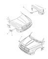 Dodge Durango Emblem Diagram - 55076512