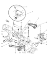 2002 Dodge Durango Bump Stop Diagram - 52106122AA