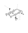 Dodge Intrepid Fuel Rail Diagram - 5080666AA