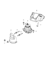 Chrysler Engine Mount Diagram - 4726017AB
