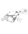 2017 Dodge Challenger Headlight Diagram - 68304471AB