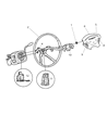 Dodge Caravan Steering Wheel Diagram - SA44ZJ8AB