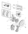 Chrysler Pacifica Brake Caliper Bracket Diagram - 5103123AA