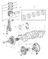 Chrysler PT Cruiser Piston Ring Set Diagram - 5080034AA