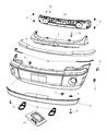 Chrysler Aspen Bumper Diagram - 68002921AC