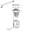 Dodge Ram 2500 Fuel Level Sensor Diagram - 5134554AF