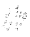 Chrysler Ignition Lock Assembly Diagram - 68299961AB