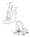 2007 Chrysler Sebring Seat Belt Diagram - 1BX281D5AB