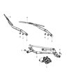 Dodge Dart Wiper Pivot Diagram - 68156261AA