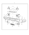 Jeep Wrangler Bumper Diagram - 68195896AB