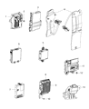 Jeep Cherokee Air Bag Control Module Diagram - 68293704AA