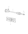 Chrysler CV Boot Diagram - 4641245