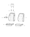 Ram ProMaster 3500 Armrest Diagram - 5SF69LXBAB