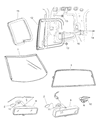 1994 Dodge Ram 1500 Weather Strip Diagram - 55134610