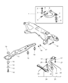 Chrysler Sebring Crossmember Bushing Diagram - MR311113