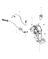 Dodge Caliber Automatic Transmission Shift Levers Diagram - 68021280AA
