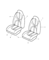 Dodge Durango Seat Cushion Diagram - XB751L5AA