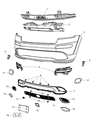 2012 Jeep Grand Cherokee Bumper Diagram - 68157870AA