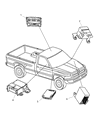 Dodge Ram 3500 Air Bag Control Module Diagram - 56043128AF
