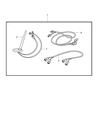 Jeep Antenna Mast Diagram - 5064710AA