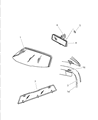 1998 Dodge Viper Weather Strip Diagram - 4848304AG