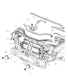 Jeep Grand Cherokee Radiator Support Diagram - 55394098AC