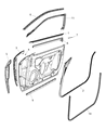 Dodge Challenger Window Run Diagram - 4575891AK