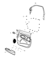 Dodge Durango Armrest Diagram - 1VZ423X9AA