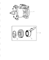 Dodge Ram 2500 A/C Compressor Diagram - 55056076AA