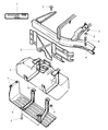 2005 Dodge Dakota Fuel Tank Strap Diagram - 52013199AC