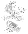 Jeep Wrangler Bumper Diagram - 5ED16JX8AF