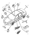 Chrysler Sebring Brake Fluid Level Sensor Diagram - 5019403AA